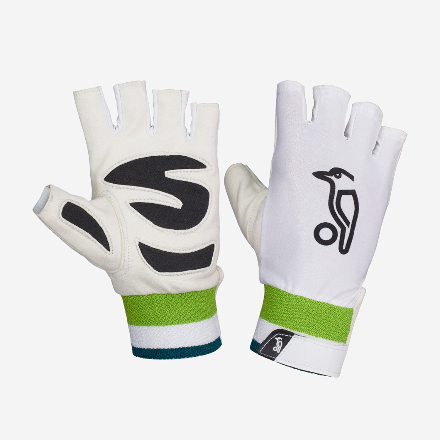 Kookaburra ultimate fingerless wicket keeping inner gloves chamois palm padded