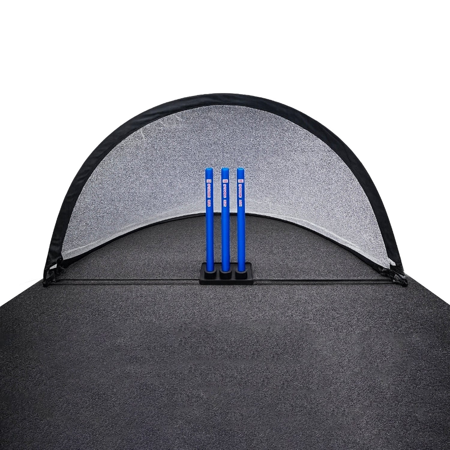 SH Cricket Pop Up Fielding and Target Bowling Net with self-assembling frame, target stumps and portable carry case for cricket fielding and bowling practice.