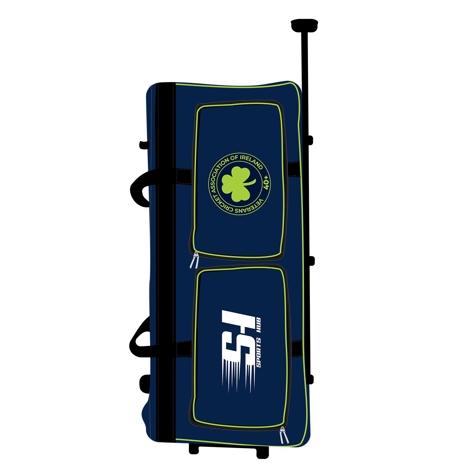 VCAI Over 40’s wheeled cricket kitbag with IRELAND detailing