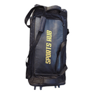 Black sports bag with 'Sports Hub' branding on a white background