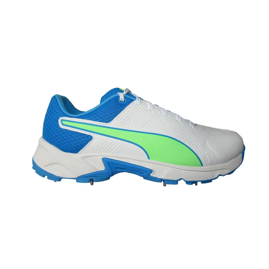 Puma 19.2 Spike Men’s Cricket Shoes - Blue & Elektro Green