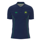 VCAI Over 40’s navy polo shirt with green detailing