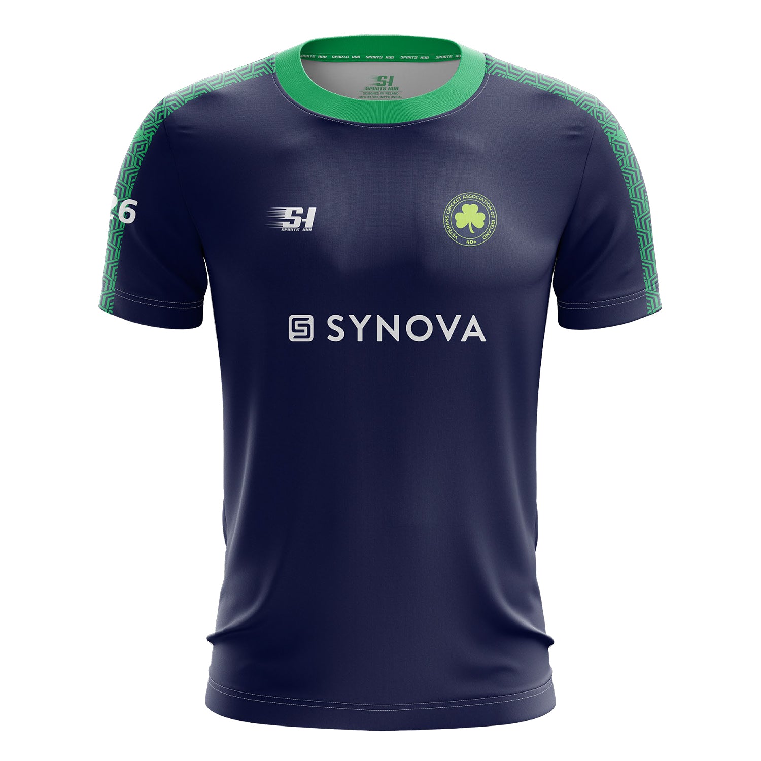 VCAI Over 40’s short sleeve training shirt front