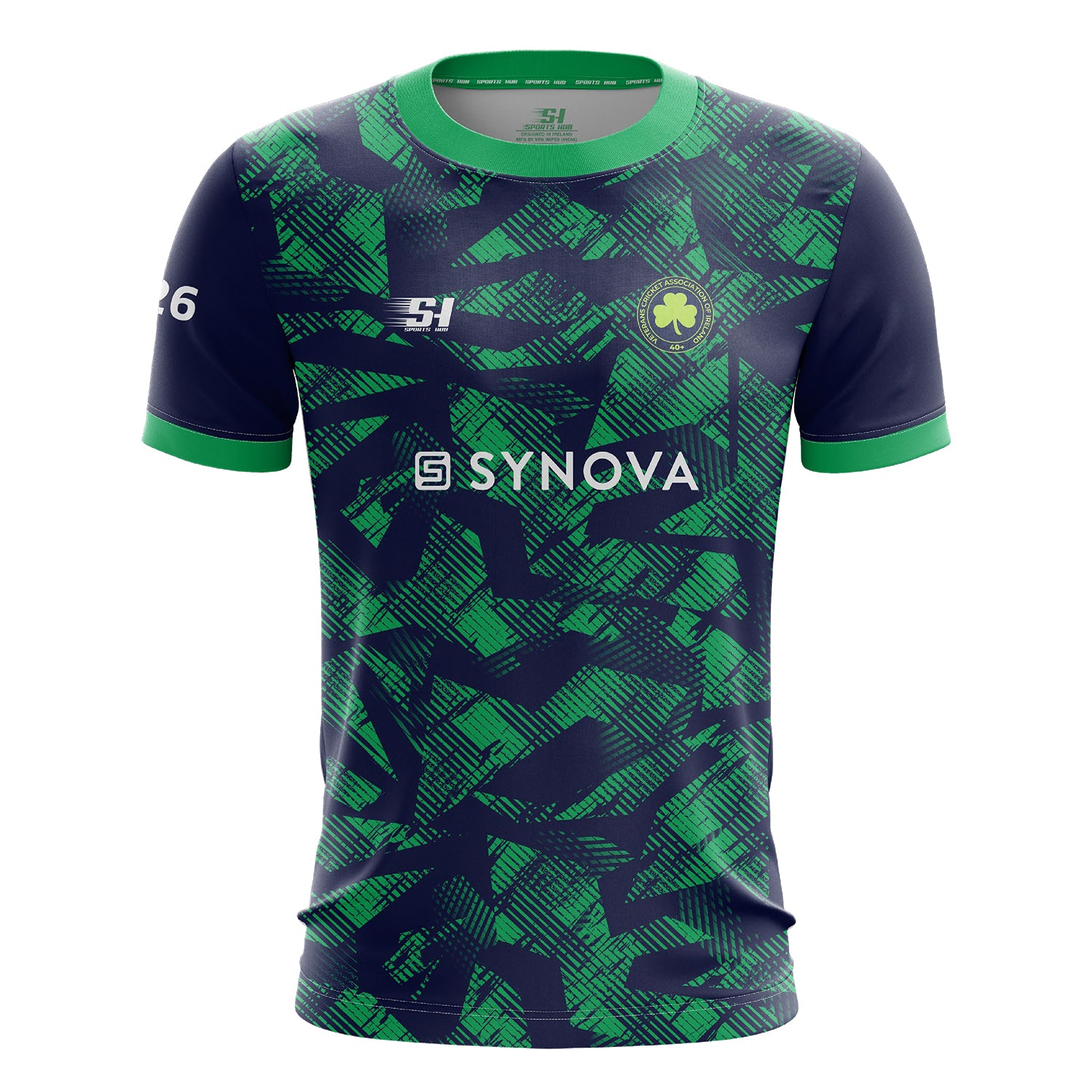VCAI Over 40’s sublimation short sleeve training shirt front