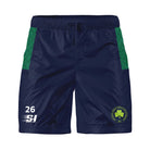 VCAI Over 40’s navy and green training shorts